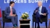 FILE - Canadian Prime Minister Justin Trudeau, left, and U.S. President Joe Biden meet in Mexico City, Jan. 10, 2023. Biden will meet Trudeau again during a visit to Ottawa this week.
