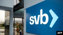 Kantor pusat Silicon Valley Bank di Santa Clara, California pada 10 Maret 2023. (Foto: AFP)