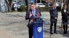 Specijalni izaslanik EU Miroslav Lajčak na konferenciji za novinare u Prištini (Foto: VOA/Budimir Ničić)