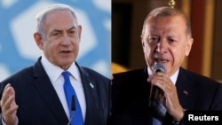 رجب طیب اردوغان، رییس جمهور ترکیه و بنیامین نتنیاهو، صدر اعظم اسراییل