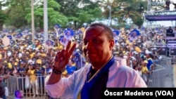 Patrice Trovoada em campanha eleitoral, São  Tomé e Príncipe  (Foto de Arquivo)