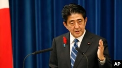日本首相安倍晋三（资料照）