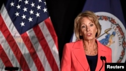 FILE - Education Secretary Betsy DeVos. 