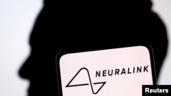 FILE - Neuralink logo and Elon Musk silhouette are seen in this illustration taken, on December 19, 2022. (REUTERS/Dado Ruvic/Illustration/File Photo)