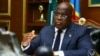 Le président Felix Tshisekedi dans son bureau à la Cité de l'Union africaine, Kinshasa, le 20 juillet 2021.