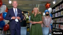 Joe Biden no momento da aceitação da nomeação
