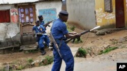 Bamwe mu ba polisi b'Uburundi mu 2015