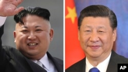 朝鲜领导人金正恩和中国国家主席习近平。（资料图片）
