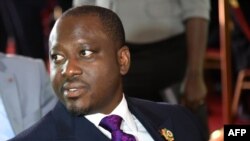 FILE - Guillaume Soro is pictured at Ivory Coast's Presidential Palace in Abidjan, Nov. 3, 2015.