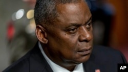 Menteri Pertahanan AS Lloyd Austin di Gedung Capitol, Washington, D.C., 10 Juni 2021. (AP Photo/Andrew Harnik, File)