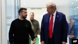 Встреча Дональда Трампа с Владимиром Зеленским в небоскребе Trump Tower в Нью-Йорке, 27 сентября 2024 года