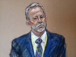 Pakar penggunaan kekuatan Barry Brodd memberikan keterangan pada hari kedua belas persidangan mantan polisi Minneapolis, Derek Chauvin, di Minneapolis, Minnesota, 13 April 2021.