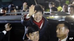 朴槿惠当选韩国第一位女总统