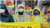 数百对跨国同婚卡关 台湾同性恋团体绑黄丝带促完成修法