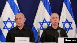 Izraelski premijer Netanyahu (L) i smijenjeni ministar Yoav Gallant prilikom jednog od ranijih pojavljivanja.