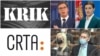 Kampanja na naslovnicama provladinih tabloida i sa skupštinskih govornica u Srbiji ne jenjava od početka marta kada je uhapšeno više osoba osumnjičenih za pripadnost kriminalnom klanu Veljka Belivuka. (Foto: KRIK, CRTA, Reuters, AP, RFE/RL)
