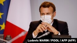 Le présiden français Emmnanuel Macron, à Paris, le 6 novembre 2020.