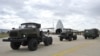 ЗРК C-400 на разгрузке в аэропорту Мюртед, Турция. 12 апреля 2019.