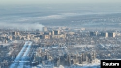 Бахмут: вид с воздуха. Январь 2024 г. (архивное фото)